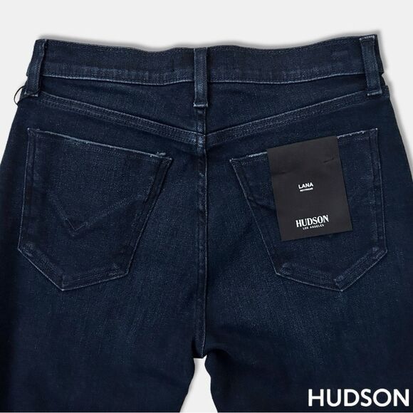 Hudson *NWT* Lana Mid Rise Slim Cut Boyfriend Jean w Rolled Hem in Baby Tonight - Picture 11 of 12
